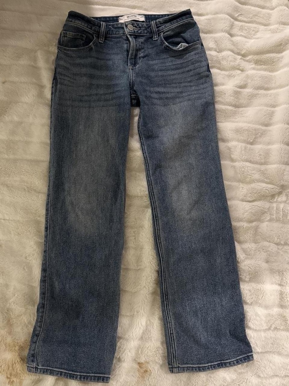 Classic Straight-Leg Women's Jeans in Dark Blue